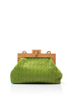 Zen Collection Woven Beach Clutch Bag, Green