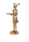 Reindeer Butler Sculpture, Gold