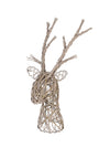 Rattan Reindeer Head