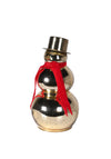 Medium Snowman Ornament, Gold