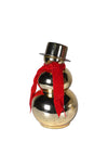 Small Snowman Ornament, Gold