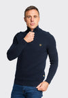 XV Kings by Tommy Bowe Coalville Half Zip Sweater, Admiral Mosaic