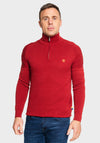 XV Kings by Tommy Bowe Coalville Half Zip Sweater, Pumpkin Mosaic