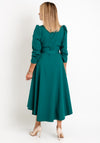 Coco Dolls Emo Wrap Maxi Dress, Forest Green