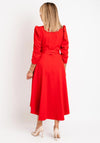 Coco Doll Emo Wrap Maxi Dress, Red