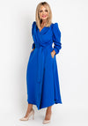 Coco Dolls Emo Wrap Maxi Dress, Royal Blue