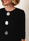 Coco Doll Brigette Button Detail Midi Dress, Black