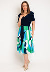 Coco Doll Daya Fit and Flare Midi Dress, Navy