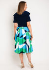 Coco Doll Daya Fit and Flare Midi Dress, Navy