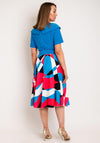 Coco Doll Daya Fit and Flare Midi Dress, Turquoise