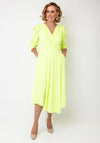 Coco Doll Emo Wrap Dress, Lime Green