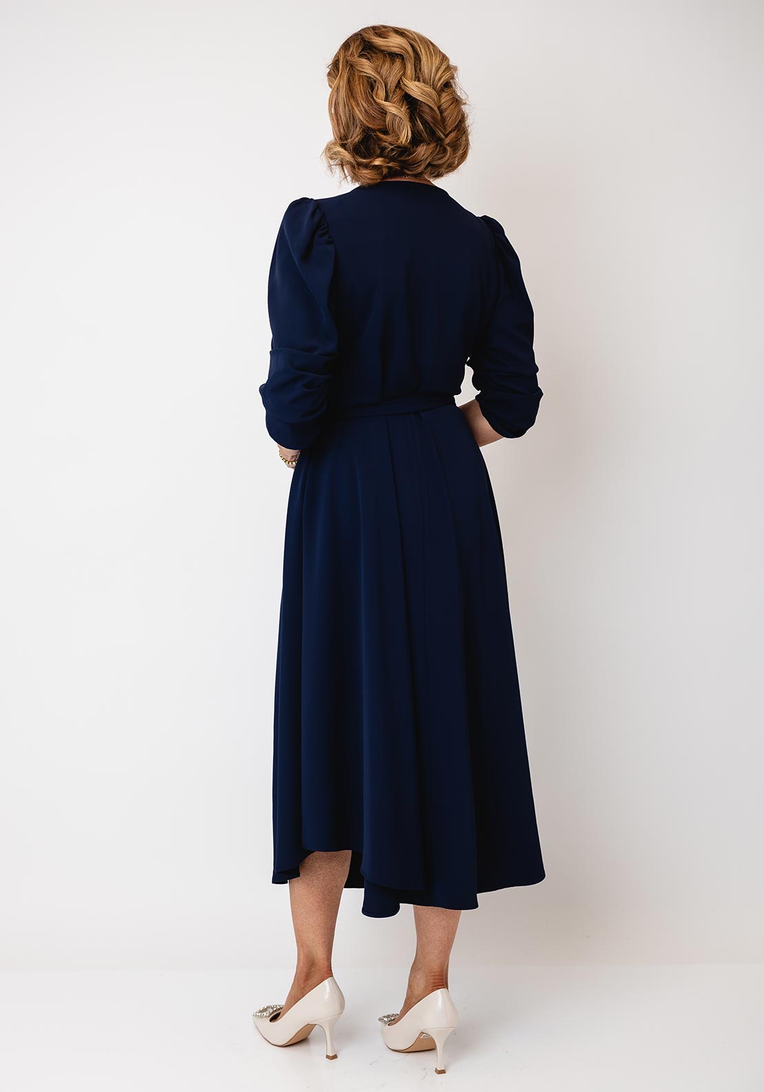 Coco Doll Emo Wrap Dress, Navy