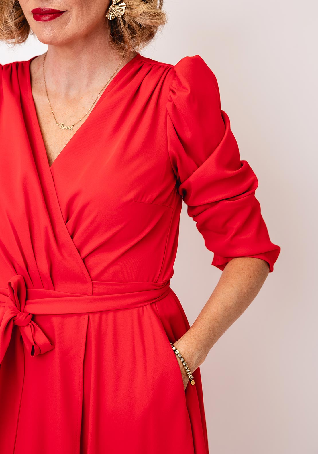 Coco Doll Emo Wrap Dress, Red - McElhinneys Coco Doll Emo Wrap Dress, Red - McElhinneys