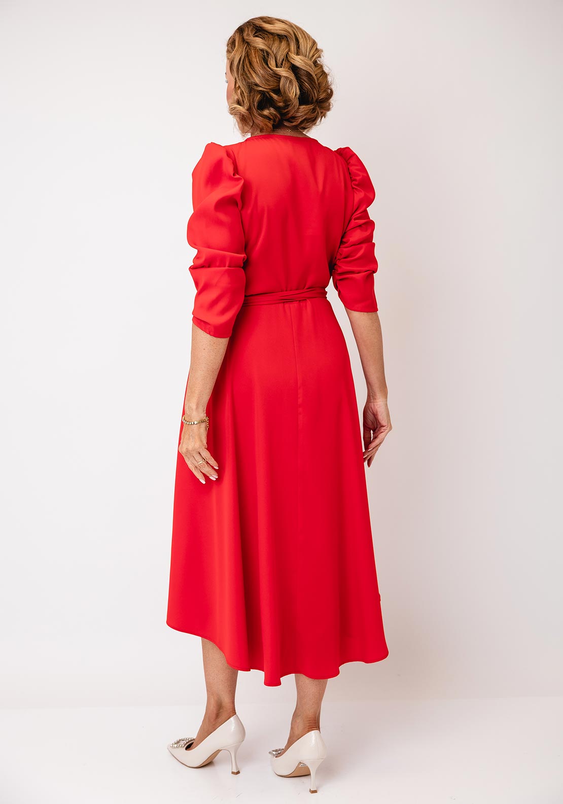 Coco Doll Emo Wrap Dress, Red