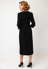 Coco Doll Faye Square Neck Pencil Midi Dress, Black