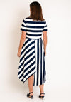 Coco Doll Hara Geometric Stripe Maxi Dress, Navy & White