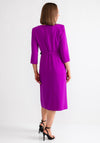 Coco Doll Jazz Belted Pencil Dress, Purple