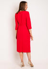 Coco Doll Jazz Belted Aline Dress, Red