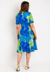 Coco Doll Judy Floral Midi Dress, Royal Green