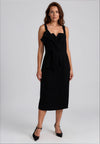 Coco Doll Rico Ruffle Knot Dress, Black