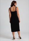 Coco Doll Rico Ruffle Knot Dress, Black