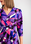 Coco Doll Toya Geometric Print Dress, Purple Multi