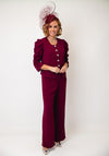 Coco Doll Dune Steph Top and Trousers Co-Ord, Burgundy
