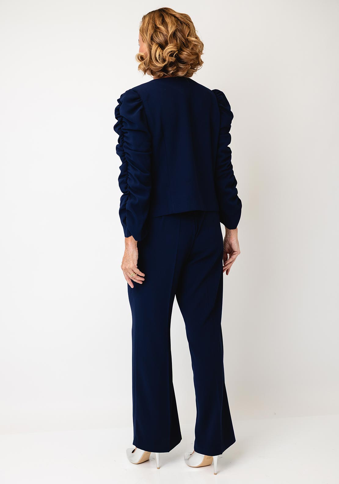 Coco Doll Dune Steph Top and Trousers Co-Ord, Navy