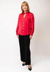 Coco Doll Espa Keyhole Blouse, Red