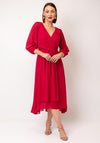 Coco Doll Lorna Wrap A Line Maxi Dress, Pink