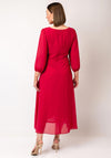 Coco Doll Lorna Wrap A Line Maxi Dress, Pink