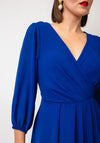 Coco Doll Lorna Wrap A Line Maxi Dress, Royal Blue