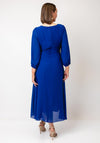 Coco Doll Lorna Wrap A Line Maxi Dress, Royal Blue