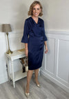 Coco Doll Robi Draped Pencil Dress, Navy