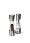 Cole and Maison Derwent Gourmet Precision Salt and Pepper Mill Set, Silver