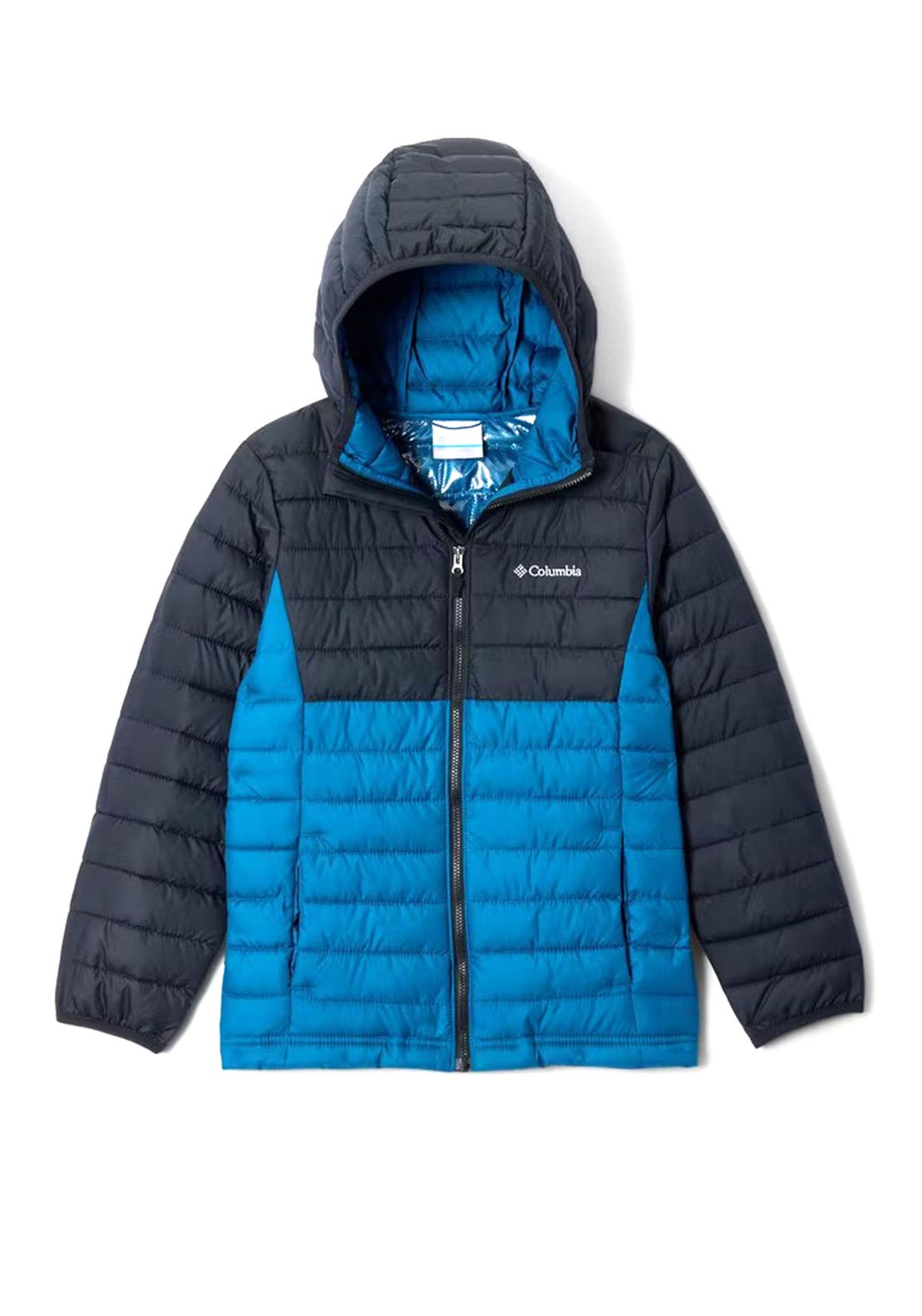 Columbia Boys Powder Lite II Hooded Jacket, Blue