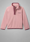 Columbia Kids Helvetia II Half Snap Fleece, Pink
