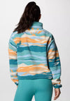 Columbia Womens Helvetia™ II Cropped Print Fleece, Teal
