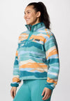 Columbia Womens Helvetia™ II Cropped Print Fleece, Teal