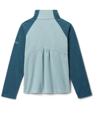 Columbia Kids Glacial Fleece Quarter Zip Fleece, Blue