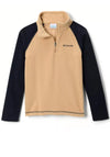 Columbia Kids Glacial Quarter Zip Fleece, Tan