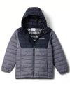 Columbia Boys Powder Lite II Hooded Jacket, Grey