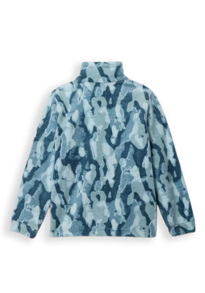 Columbia Kids Zing Print Full Zip Print Fleece, Green