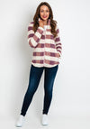 Columbia Womens West Bend™ Full Zip Sherpa Check Jacket, Purple Multi