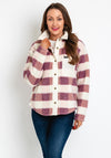 Columbia Womens West Bend™ Check Shacket, Purple Multi