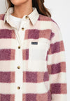Columbia Womens West Bend™ Check Shacket, Purple Multi