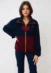 Columbia Womens Sequoia Grove™ Full Zip Fleece, Wine & Navy