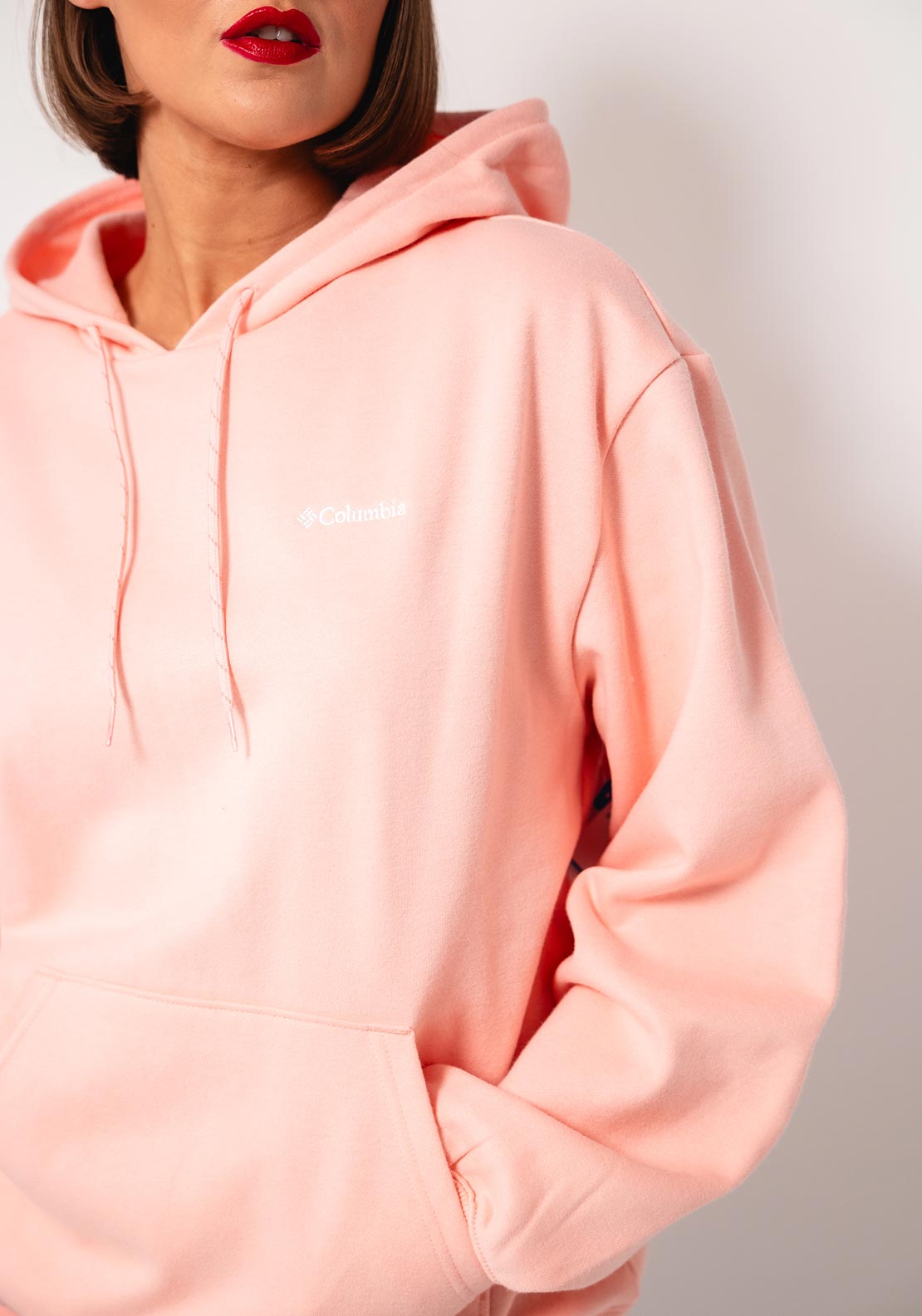 Columbia Womens Aldermore Oversized Hoodie, Pink