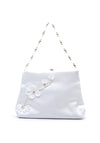 Isabella Girls Floral and Pearl Communion Bag, White