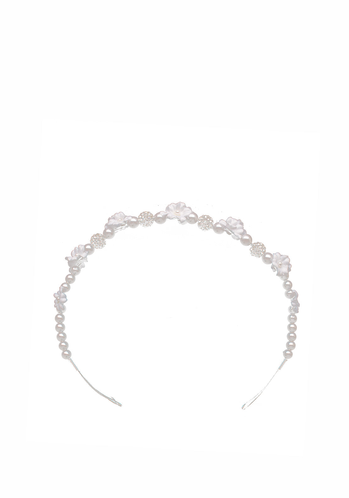 Isabella Girls Communion Embellished Pearl Headpiece
